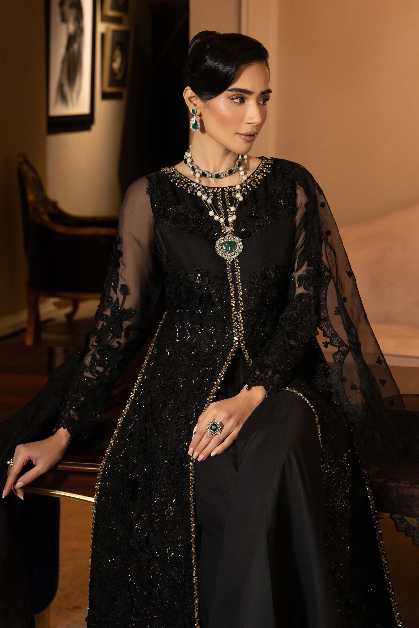 Maria B | Formal Wears | SF-EF25-04 by Maria B - Designer Dress - Type: Ladies Clothes - Available at Libayah - 100% Original