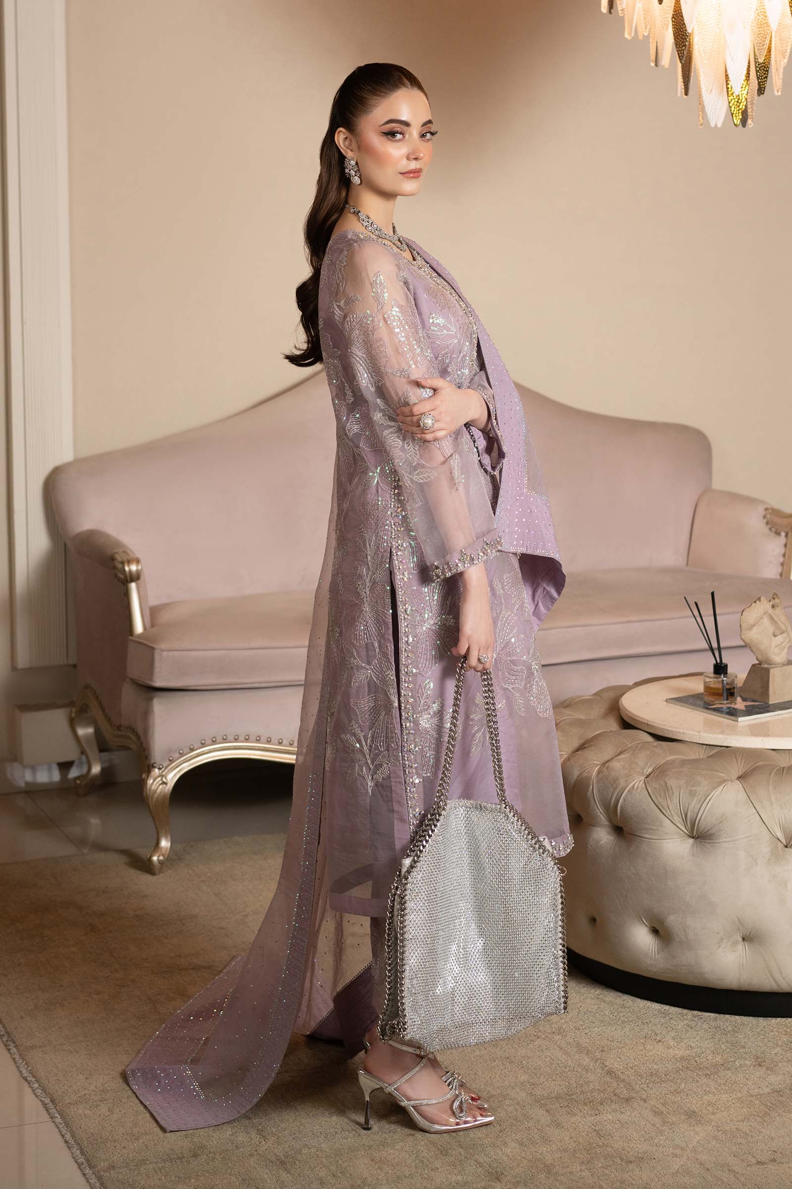 Maria B | Formal Wears | SF-EF25-15 by Maria B - Designer Dress - Type: Ladies Clothes - Available at Libayah - 100% Original