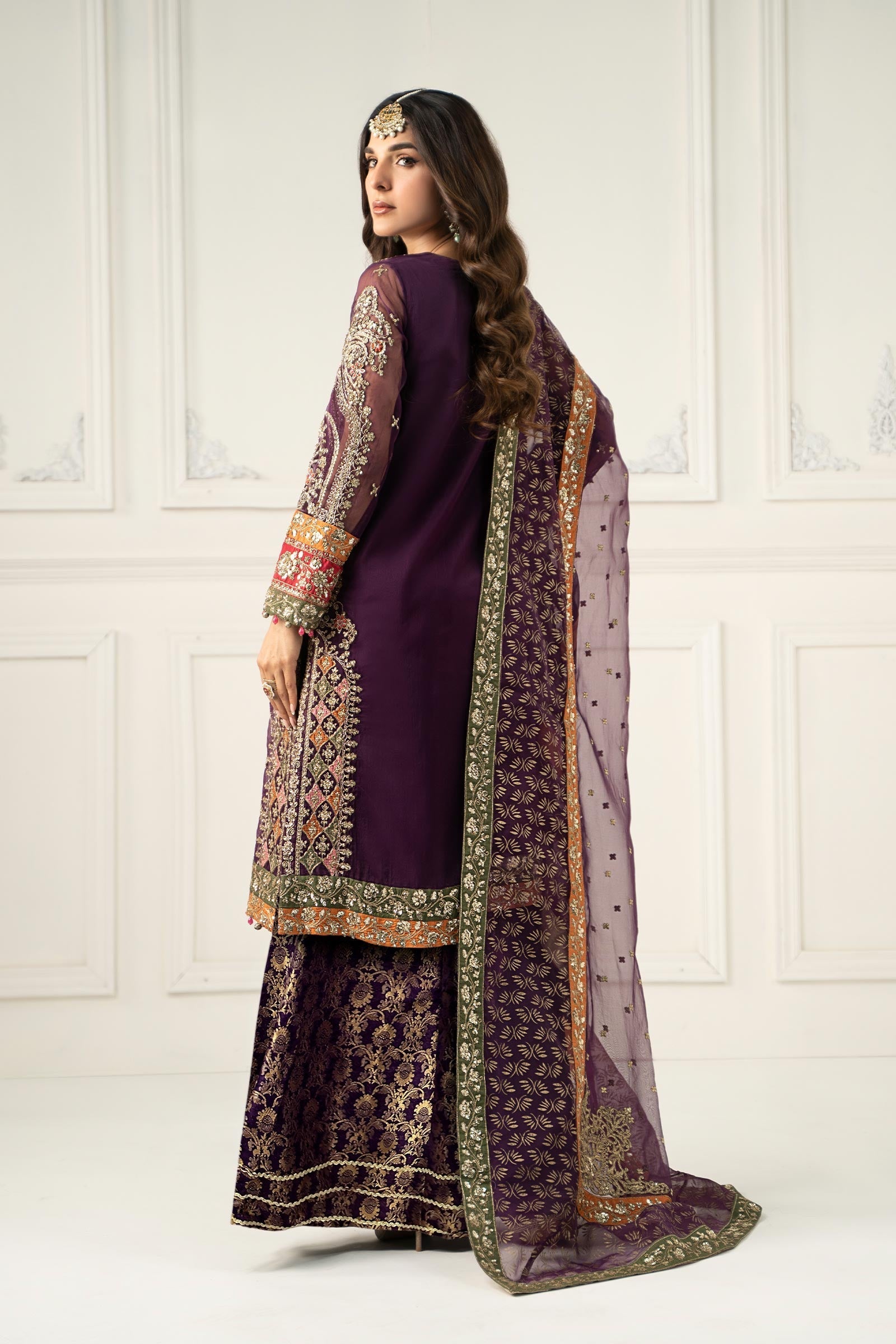 Maria B | Formal Wears | SF-EF25-28 by Maria B - Designer Dress - Type: Ladies Clothes - Available at Libayah - 100% Original