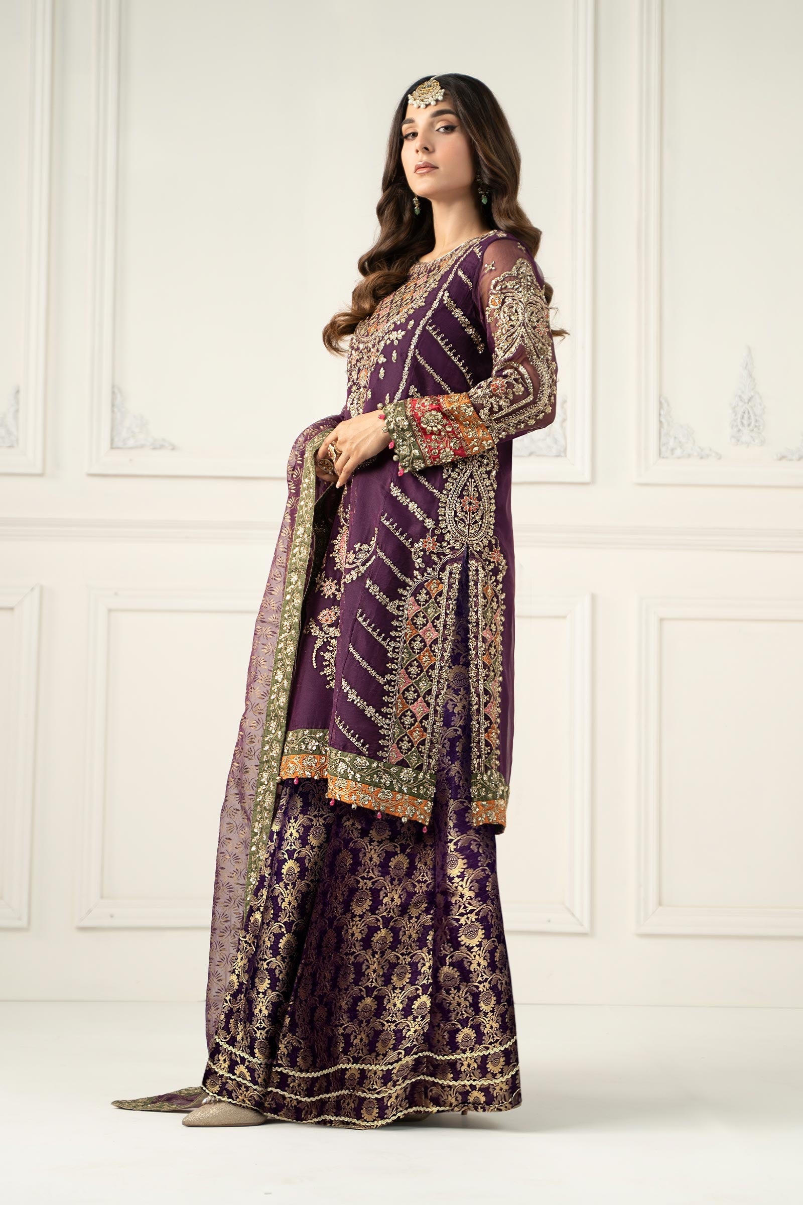 Maria B | Formal Wears | SF-EF25-28 by Maria B - Designer Dress - Type: Ladies Clothes - Available at Libayah - 100% Original