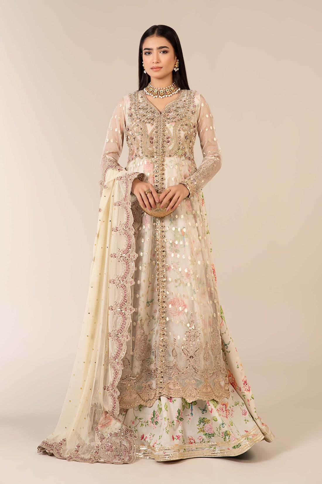 Maria B | Formal Wears | SF-EF25-37 by Maria B - Designer Dress - Type: Ladies Clothes - Available at Libayah - 100% Original