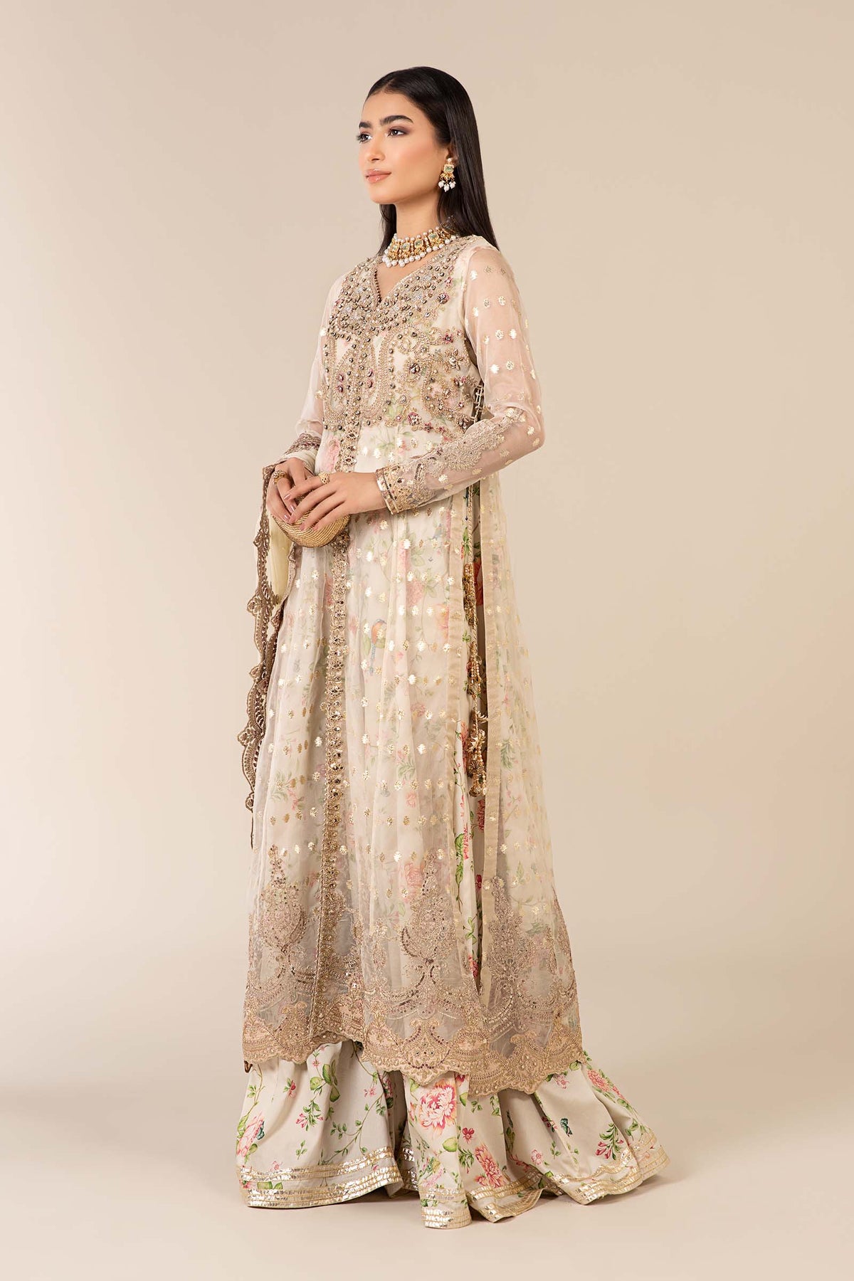 Maria B | Formal Wears | SF-EF25-37 by Maria B - Designer Dress - Type: Ladies Clothes - Available at Libayah - 100% Original