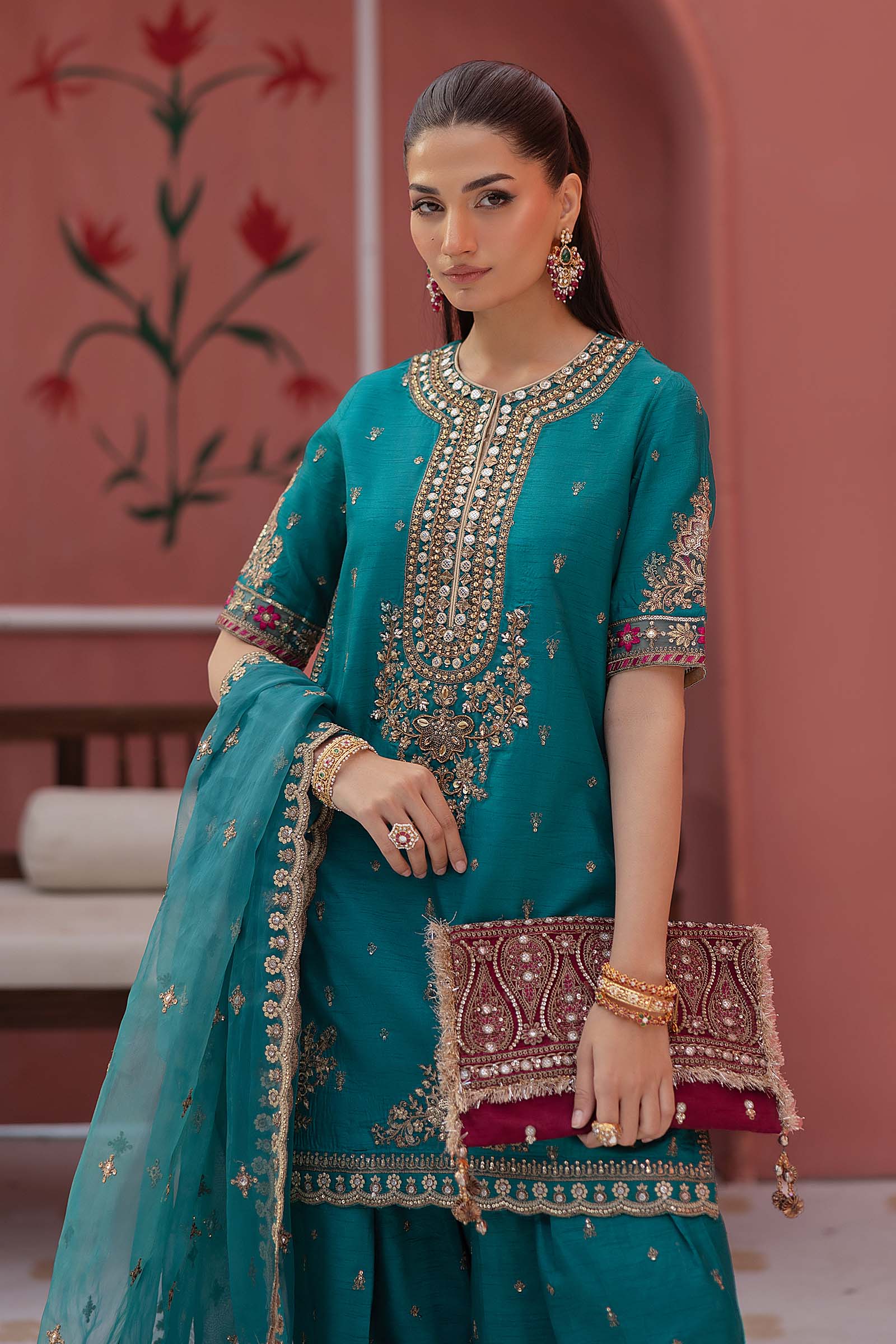 Maria B | Formal Wears | SF-EF25-63 by Maria B - Designer Dress - Type: Ladies Clothes - Available at Libayah - 100% Original
