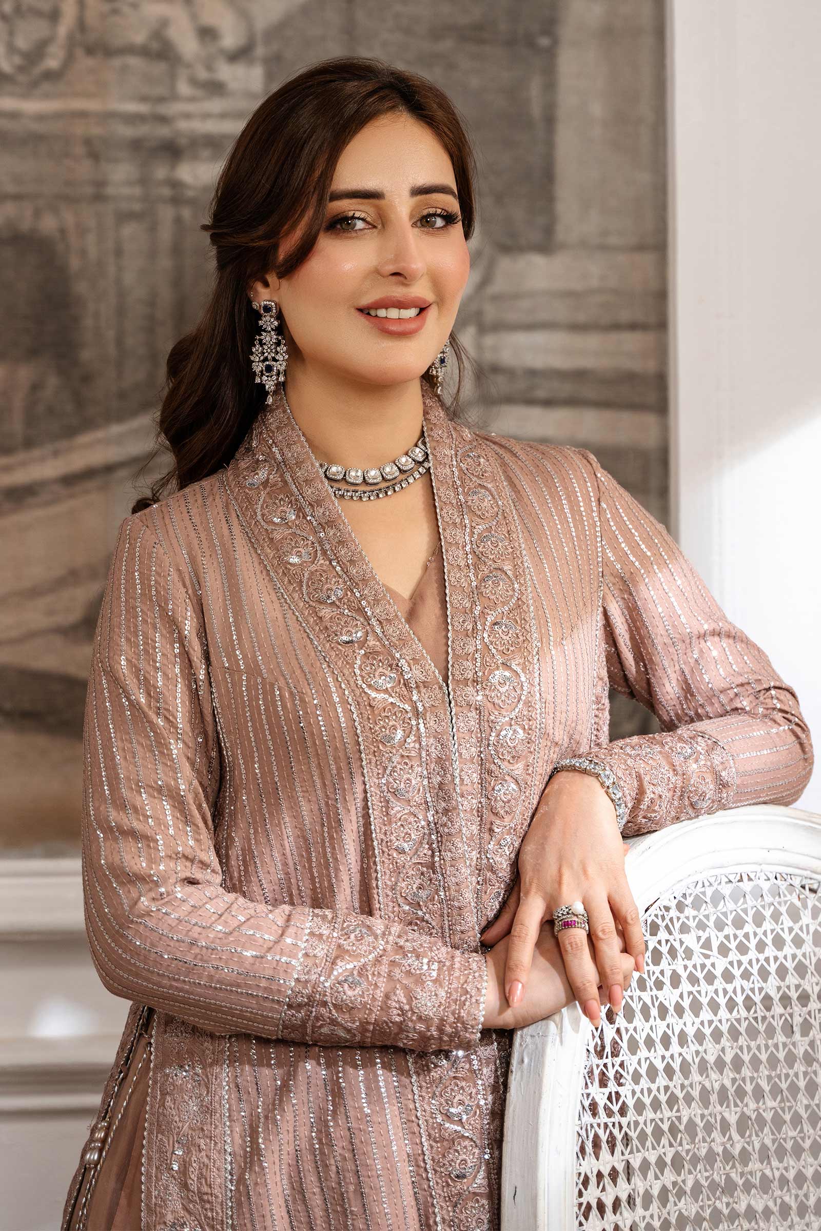 Maria B | Formal Wears | SF-EA25-16 by Maria B - Designer Dress  - Type : Ladies Clothes - Available at Libayah - 100% Original 