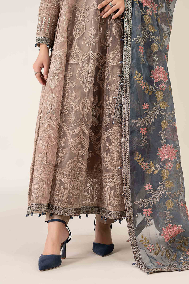 Maria B | Pre Fall Dresses | 3 Piece Embroidered Suit Gray by Maria B - Designer Dress  - Type : Ladies Clothes - Available at Libayah - 100% Original 