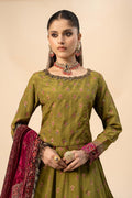 Maria B | Formal Wears | Raw Silk Suit | SF-W24-26 by Maria B - Designer Dress - Type: Ladies Clothes - Available at Libayah - 100% Original