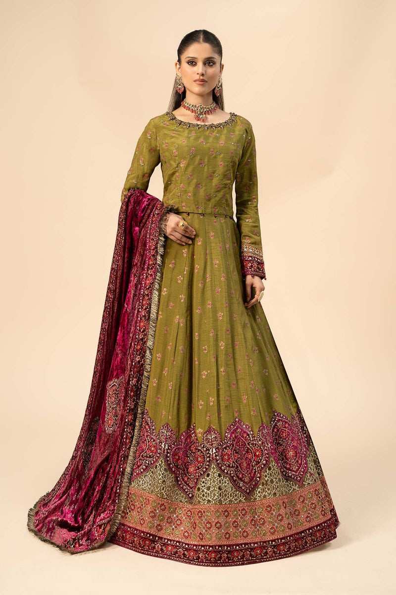 Maria B | Formal Wears | Raw Silk Suit | SF-W24-26 by Maria B - Designer Dress - Type: Ladies Clothes - Available at Libayah - 100% Original