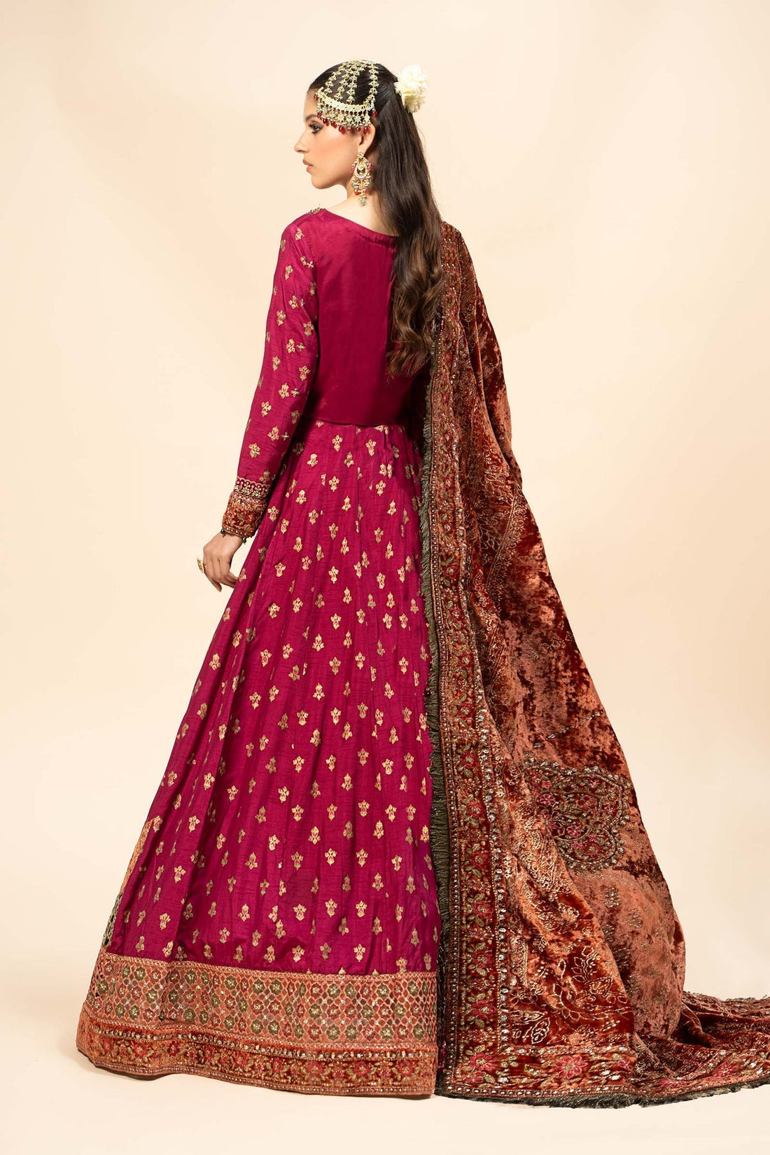 Maria B | Formal Wears | Raw Silk Suit | SF-W24-26-C by Maria B - Designer Dress - Type: Ladies Clothes - Available at Libayah - 100% Original