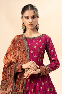 Maria B | Formal Wears | Raw Silk Suit | SF-W24-26-C by Maria B - Designer Dress - Type: Ladies Clothes - Available at Libayah - 100% Original