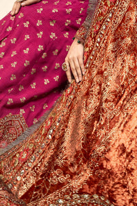 Maria B | Formal Wears | Raw Silk Suit | SF-W24-26-C by Maria B - Designer Dress - Type: Ladies Clothes - Available at Libayah - 100% Original