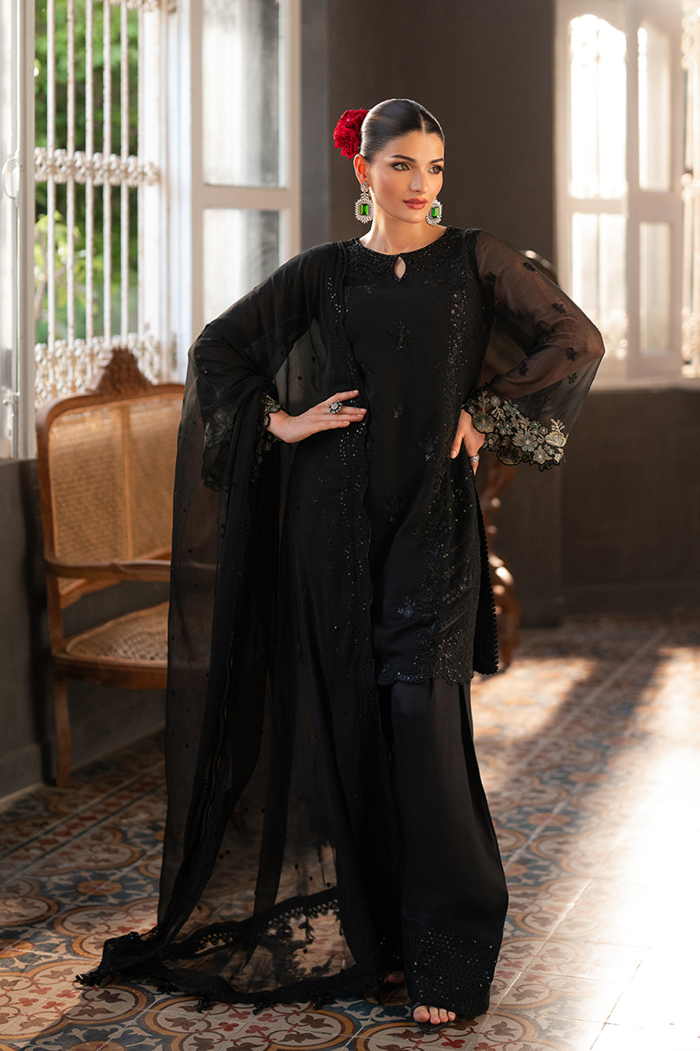 Azure | Ensembles | Shadowlit by Azure - Designer Dress  - Type : Ladies Clothes - Available at Libayah - 100% Original 