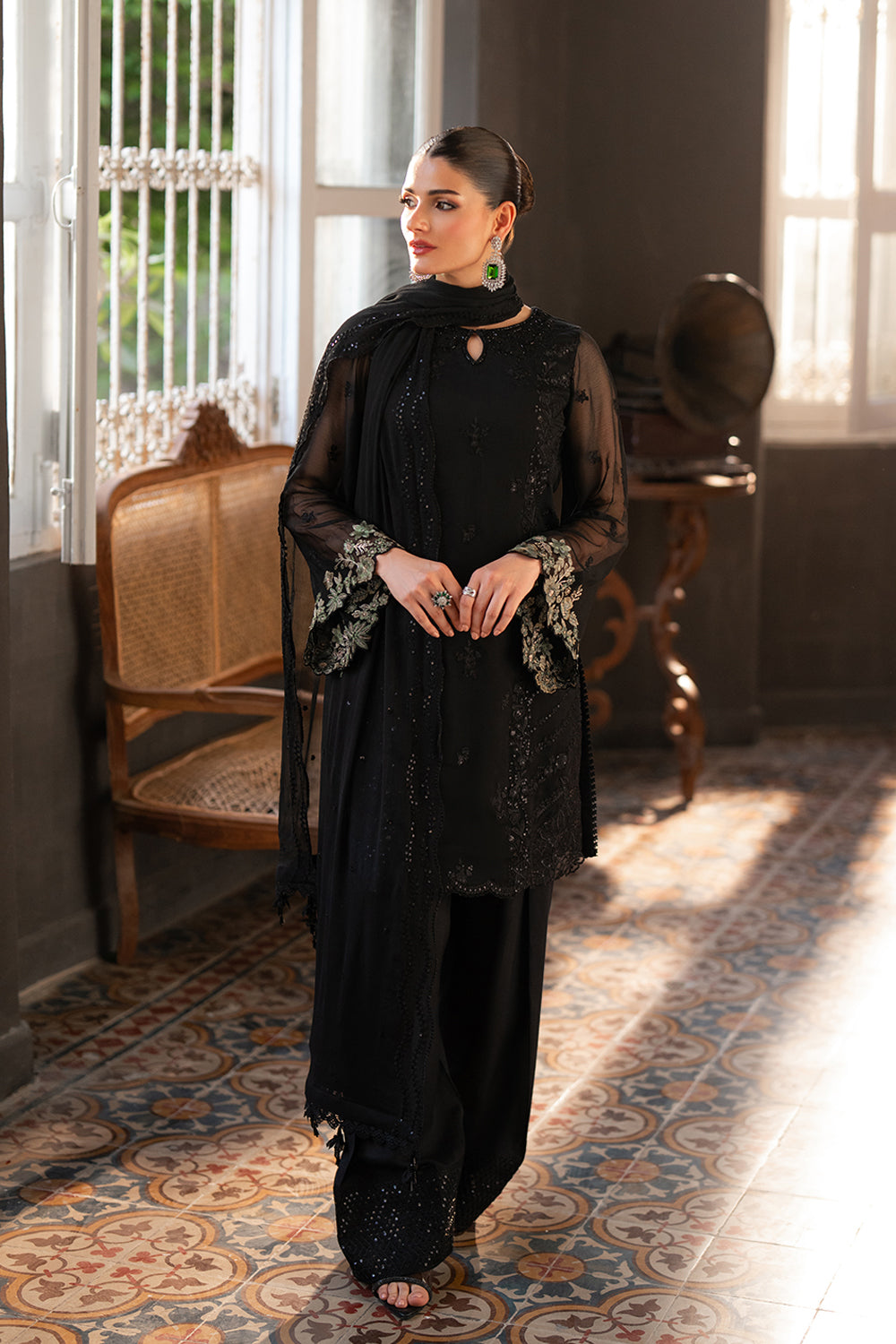 Azure | Ensembles | Shadowlit by Azure - Designer Dress  - Type : Ladies Clothes - Available at Libayah - 100% Original 