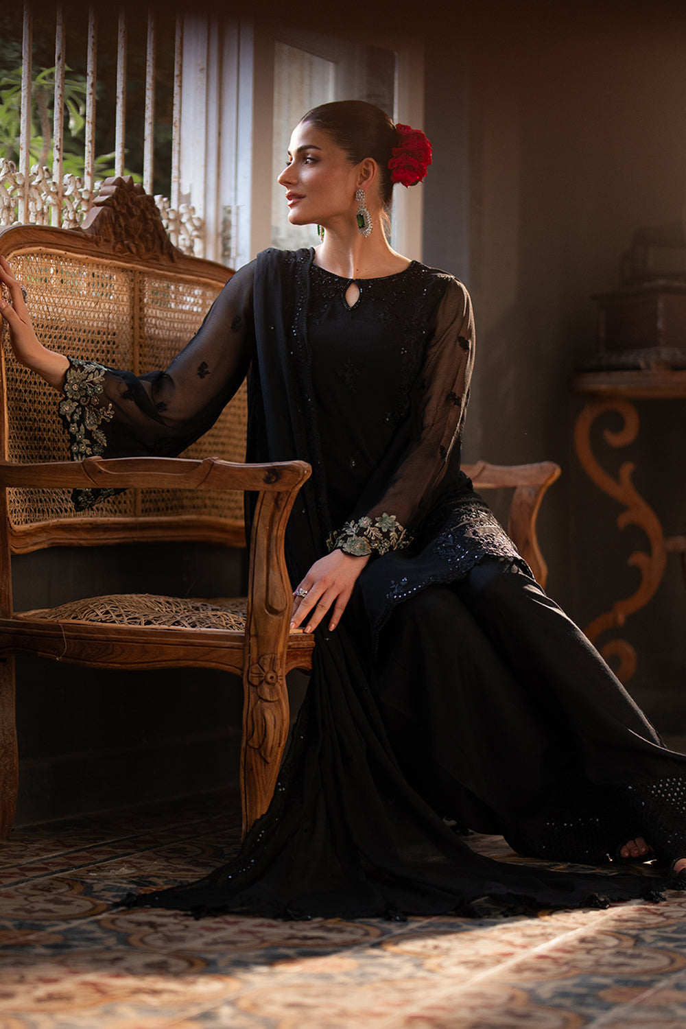 Azure | Ensembles | Shadowlit by Azure - Designer Dress  - Type : Ladies Clothes - Available at Libayah - 100% Original 