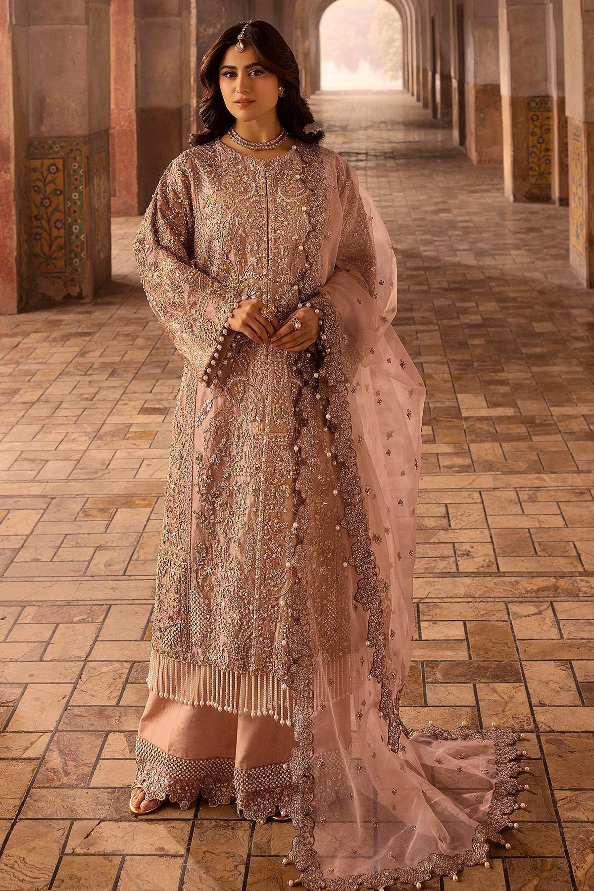 Motifz | Bridal Couture | 0012-MAYASA EMBROIDERED MESSORI STITCHED by Motifz - Designer Dress - Type: Ladies Clothes - Available at Libayah - 100% Original