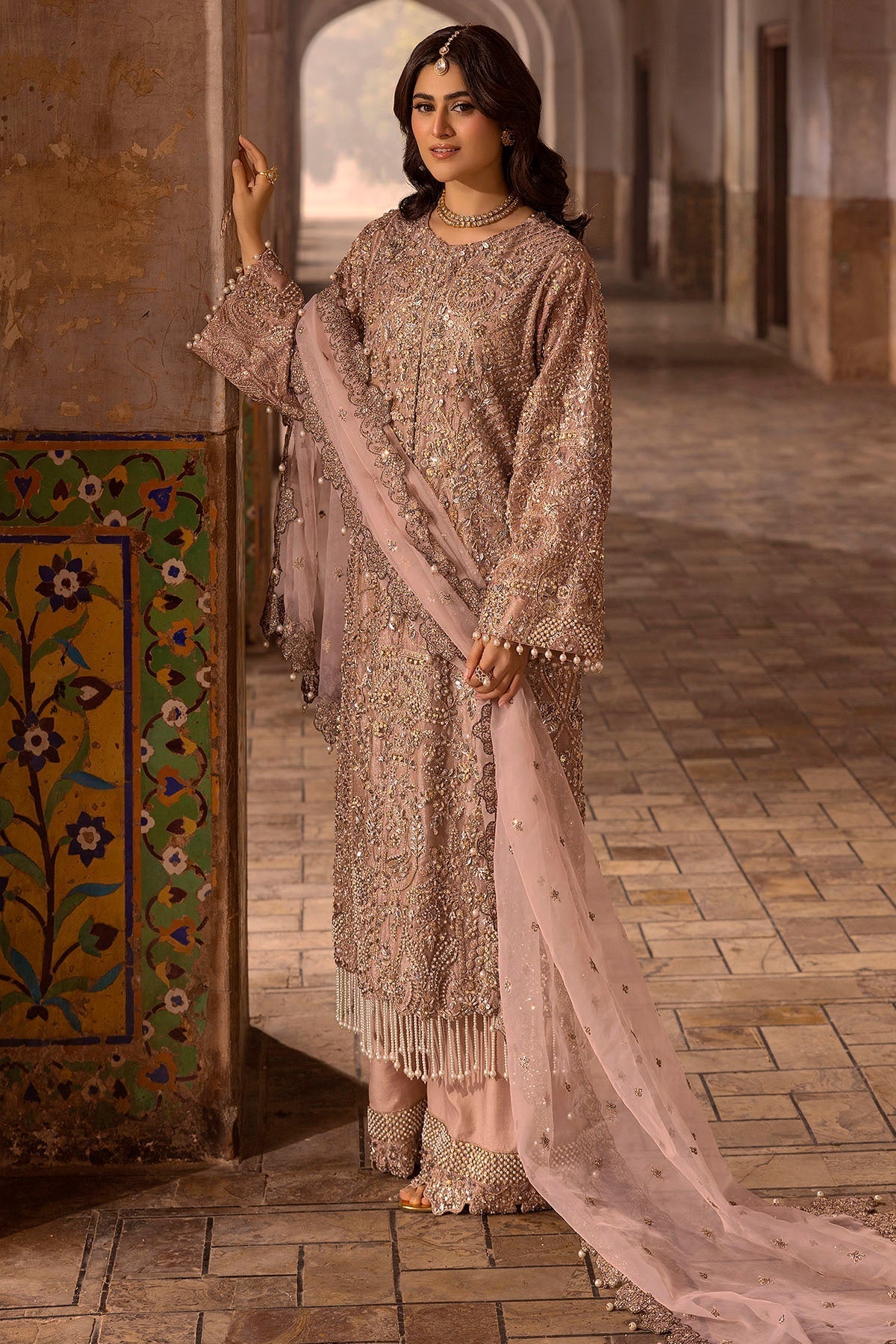 Motifz | Bridal Couture | 0012-MAYASA EMBROIDERED MESSORI STITCHED by Motifz - Designer Dress - Type: Ladies Clothes - Available at Libayah - 100% Original