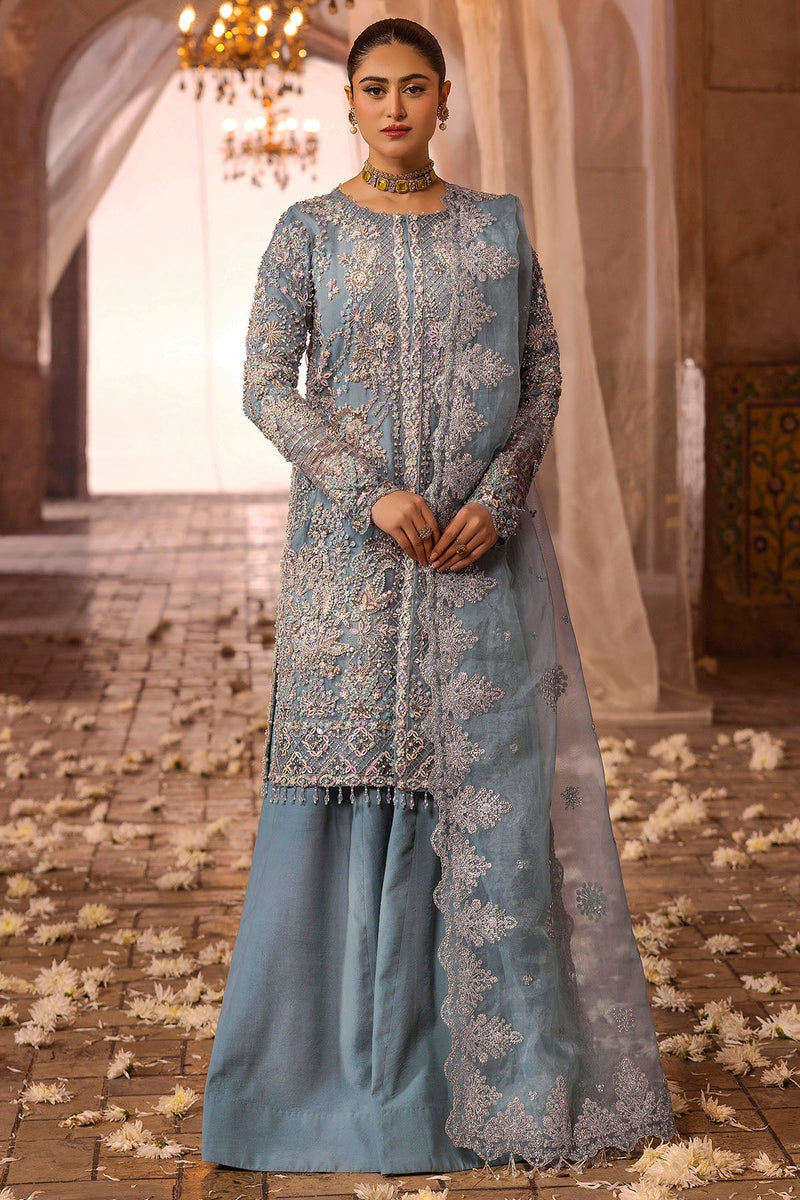 Motifz | Bridal Couture | 0014-FIROZEH EMBROIDERED ORGANZA STITCHED by Motifz - Designer Dress - Type: Ladies Clothes - Available at Libayah - 100% Original