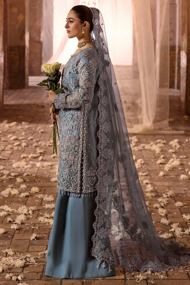 Motifz | Bridal Couture | 0014-FIROZEH EMBROIDERED ORGANZA STITCHED by Motifz - Designer Dress - Type: Ladies Clothes - Available at Libayah - 100% Original