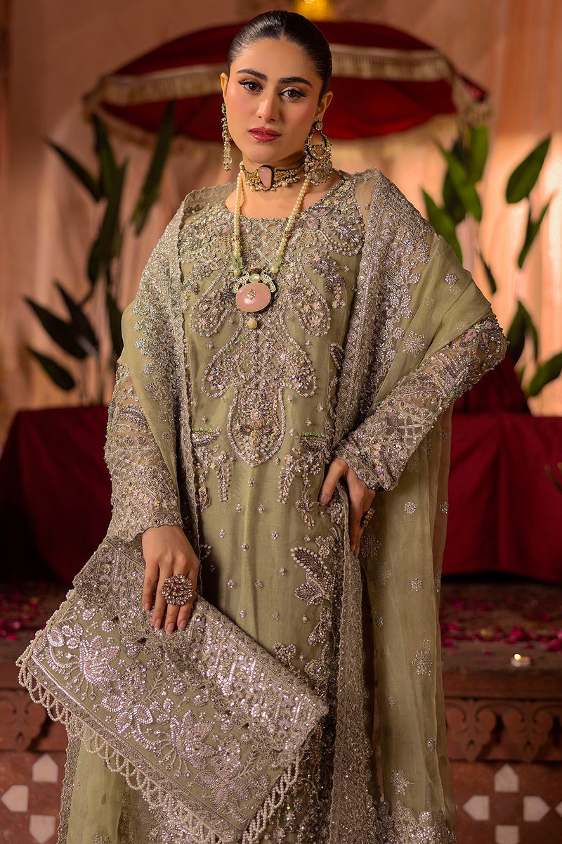 Motifz | Bridal Couture | 0016-MEERAZ EMBROIDERED ORGANZA STITCHED by Motifz - Designer Dress - Type: Ladies Clothes - Available at Libayah - 100% Original