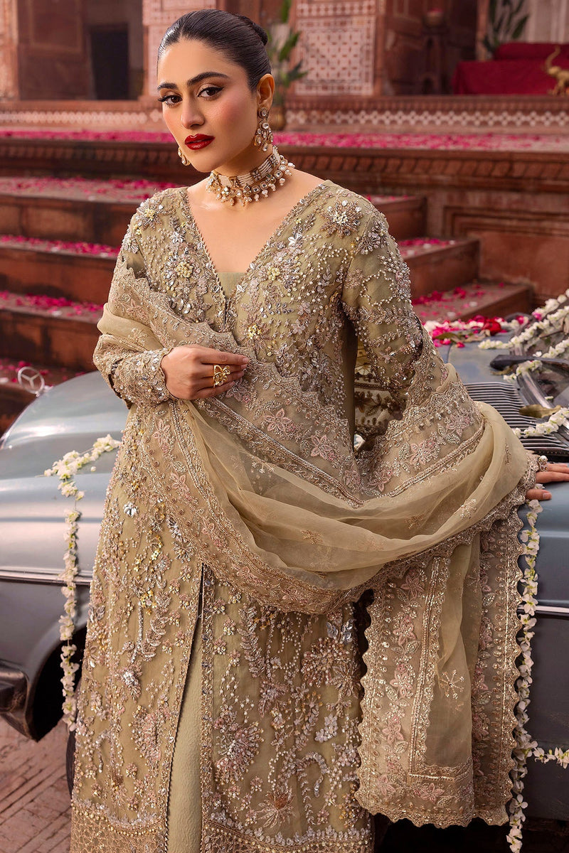 Motifz | Bridal Couture | 0017-PARINAZ EMBROIDERED ORGANZA STITCHED by Motifz - Designer Dress - Type: Ladies Clothes - Available at Libayah - 100% Original