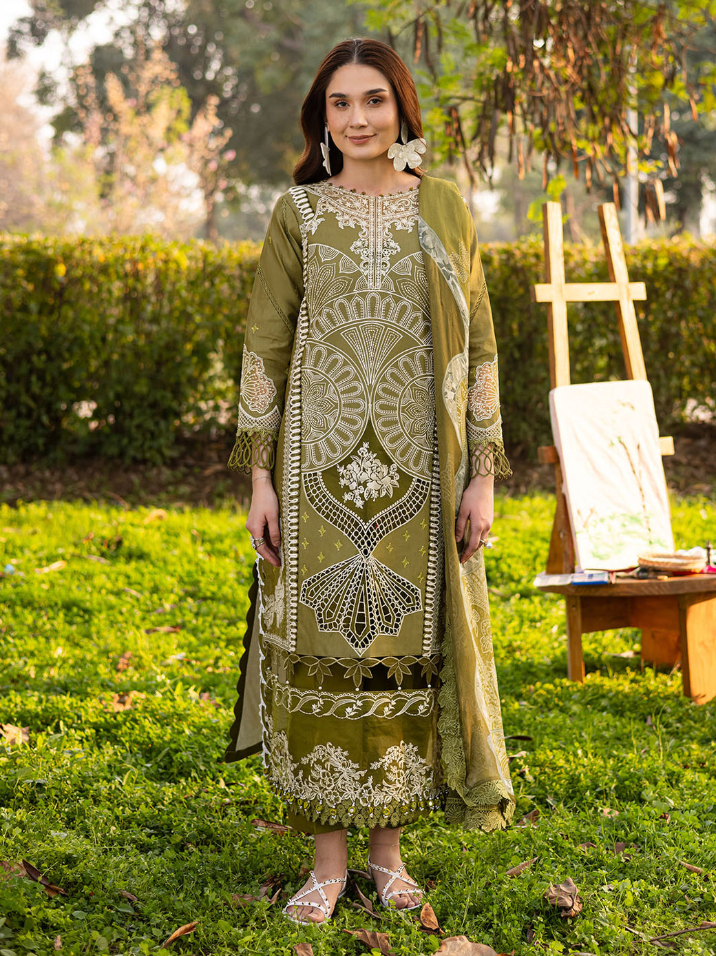 Parishay | Shangrila Luxury Lawn | SHR - 04 by Parishay - Designer Dress - Type: Ladies Clothes - Available at Libayah - 100% Original