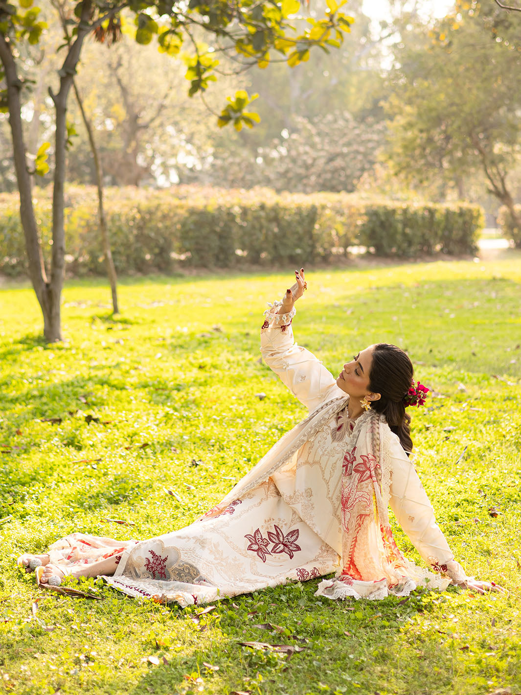Parishay | Shangrila Luxury Lawn | SHR - 07 by Parishay - Designer Dress - Type: Ladies Clothes - Available at Libayah - 100% Original