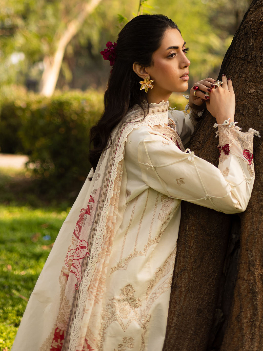 Parishay | Shangrila Luxury Lawn | SHR - 07 by Parishay - Designer Dress - Type: Ladies Clothes - Available at Libayah - 100% Original