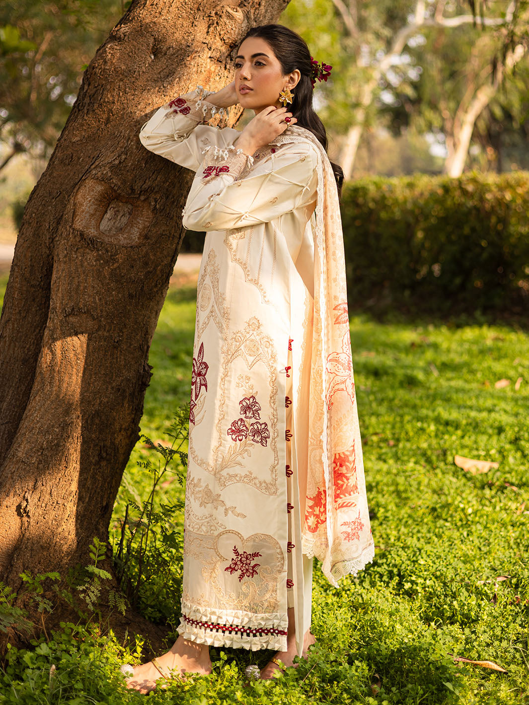 Parishay | Shangrila Luxury Lawn | SHR - 07 by Parishay - Designer Dress - Type: Ladies Clothes - Available at Libayah - 100% Original