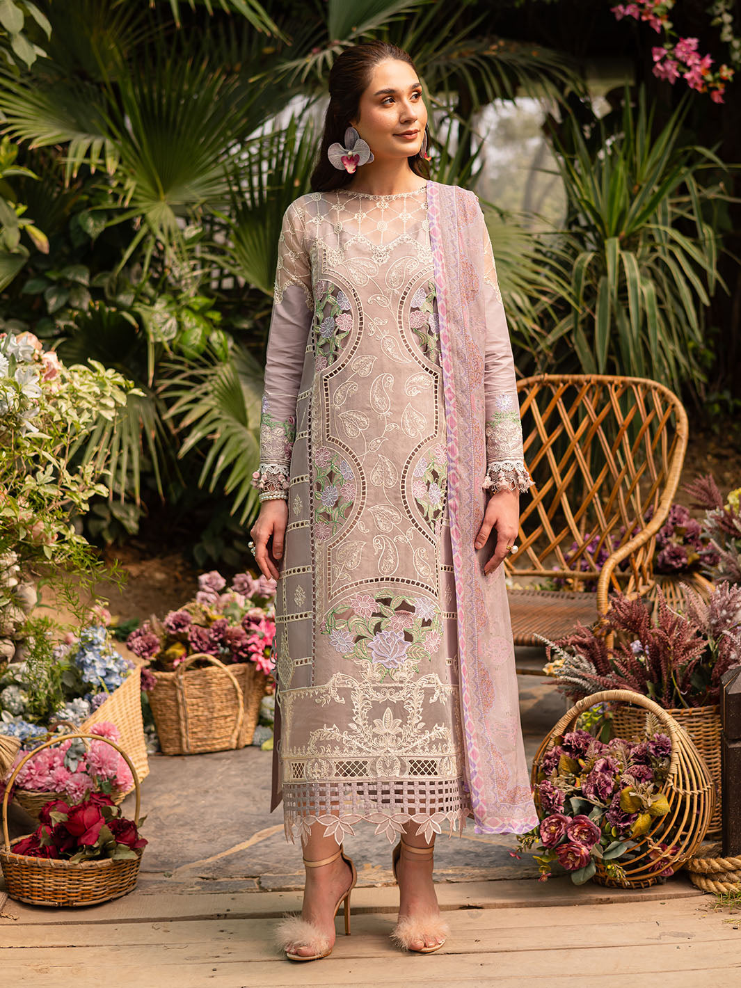 Parishay | Shangrila Luxury Lawn | SHR - 12 by Parishay - Designer Dress - Type: Ladies Clothes - Available at Libayah - 100% Original