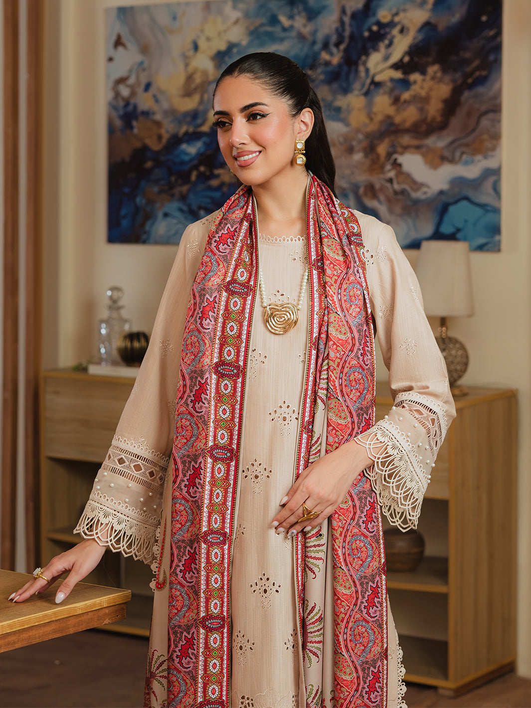 Mahnur | Stella Khaddar | SK-04B by Mahnur - Designer Dress - Type: Luxury - Available at Libayah - 100% Original