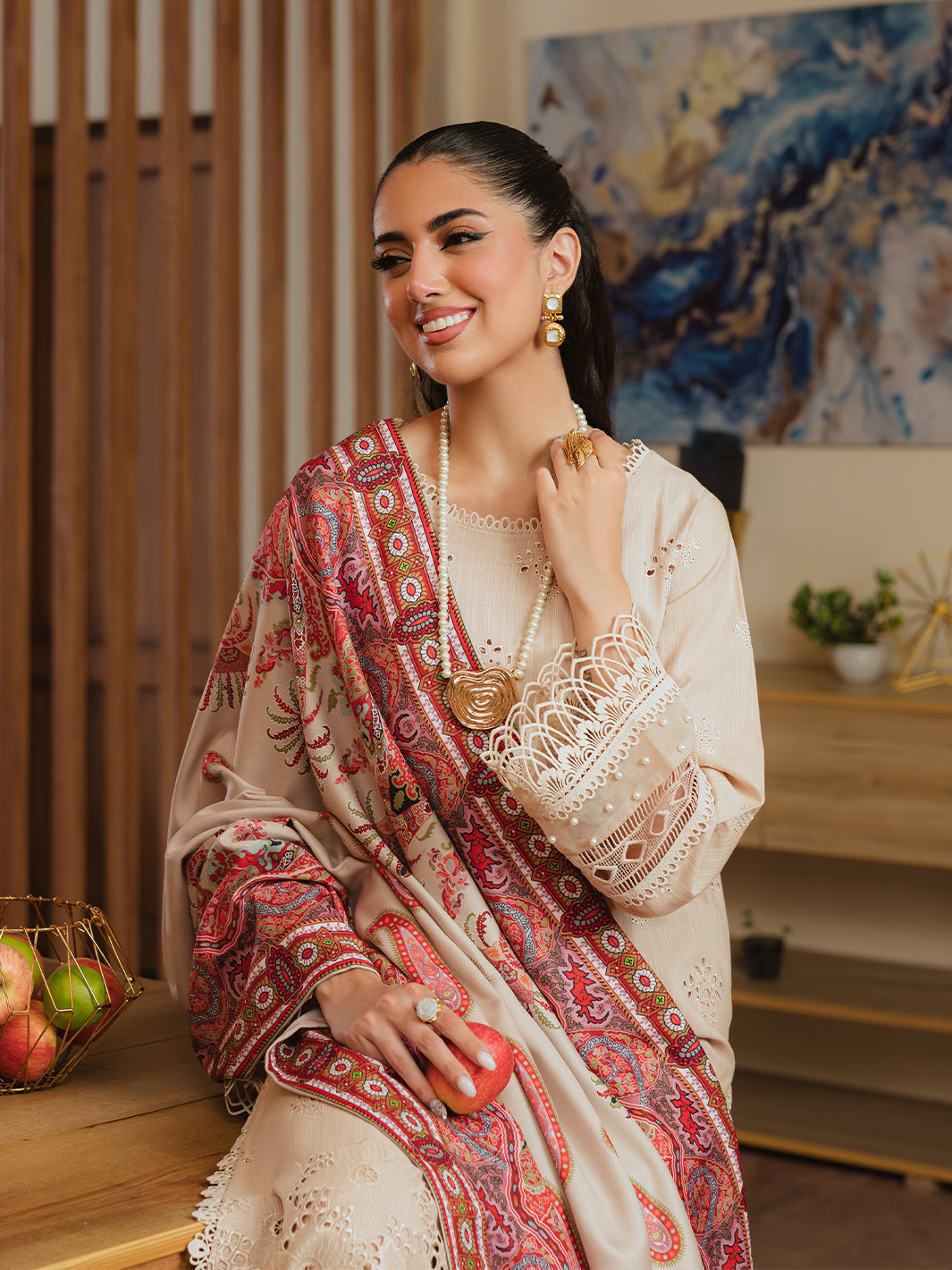 Mahnur | Stella Khaddar | SK-04B by Mahnur - Designer Dress - Type: Luxury - Available at Libayah - 100% Original