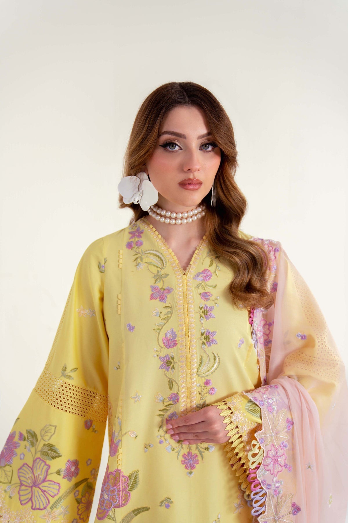 Sable Vogue | Luxury Lawn 25 | SL-01-25-V2 by Sable Vogue - Designer Dress - Type: Ladies Clothes - Available at Libayah - 100% Original