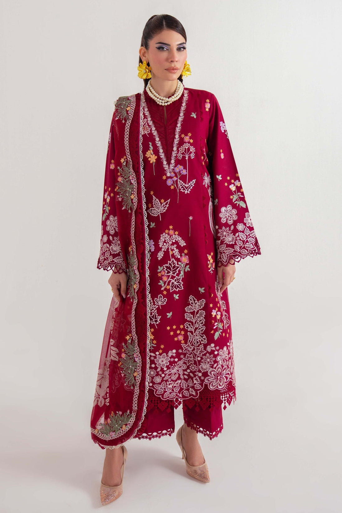 Sable Vogue | Luxury Lawn 25 | SL-08-25-V2 by Sable Vogue - Designer Dress - Type: Ladies Clothes - Available at Libayah - 100% Original