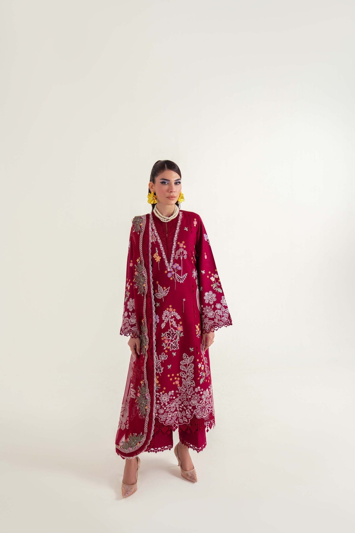 Sable Vogue | Luxury Lawn 25 | SL-08-25-V2 by Sable Vogue - Designer Dress - Type: Ladies Clothes - Available at Libayah - 100% Original