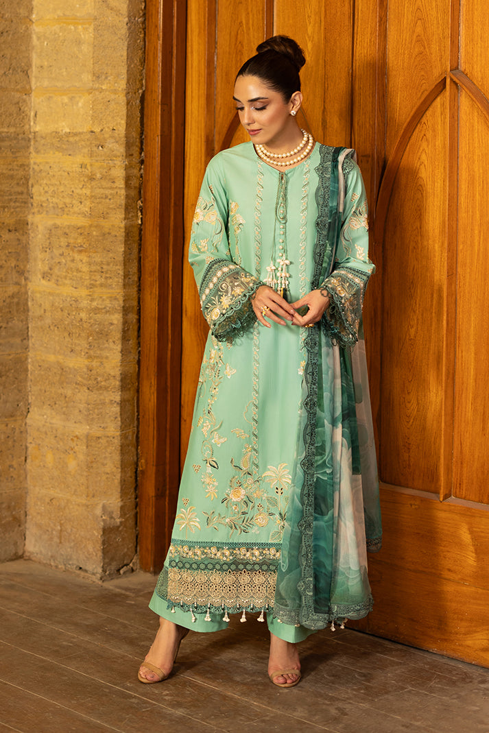 Imrozia Premium | Maya Luxury Lawn 26 | SL-156 Yalina by Imrozia Premium - Designer Dress  - Type : Ladies Clothes - Available at Libayah - 100% Original 