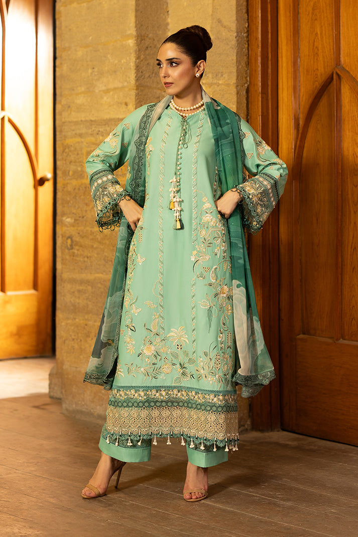 Imrozia Premium | Maya Luxury Lawn 26 | SL-156 Yalina by Imrozia Premium - Designer Dress  - Type : Ladies Clothes - Available at Libayah - 100% Original 