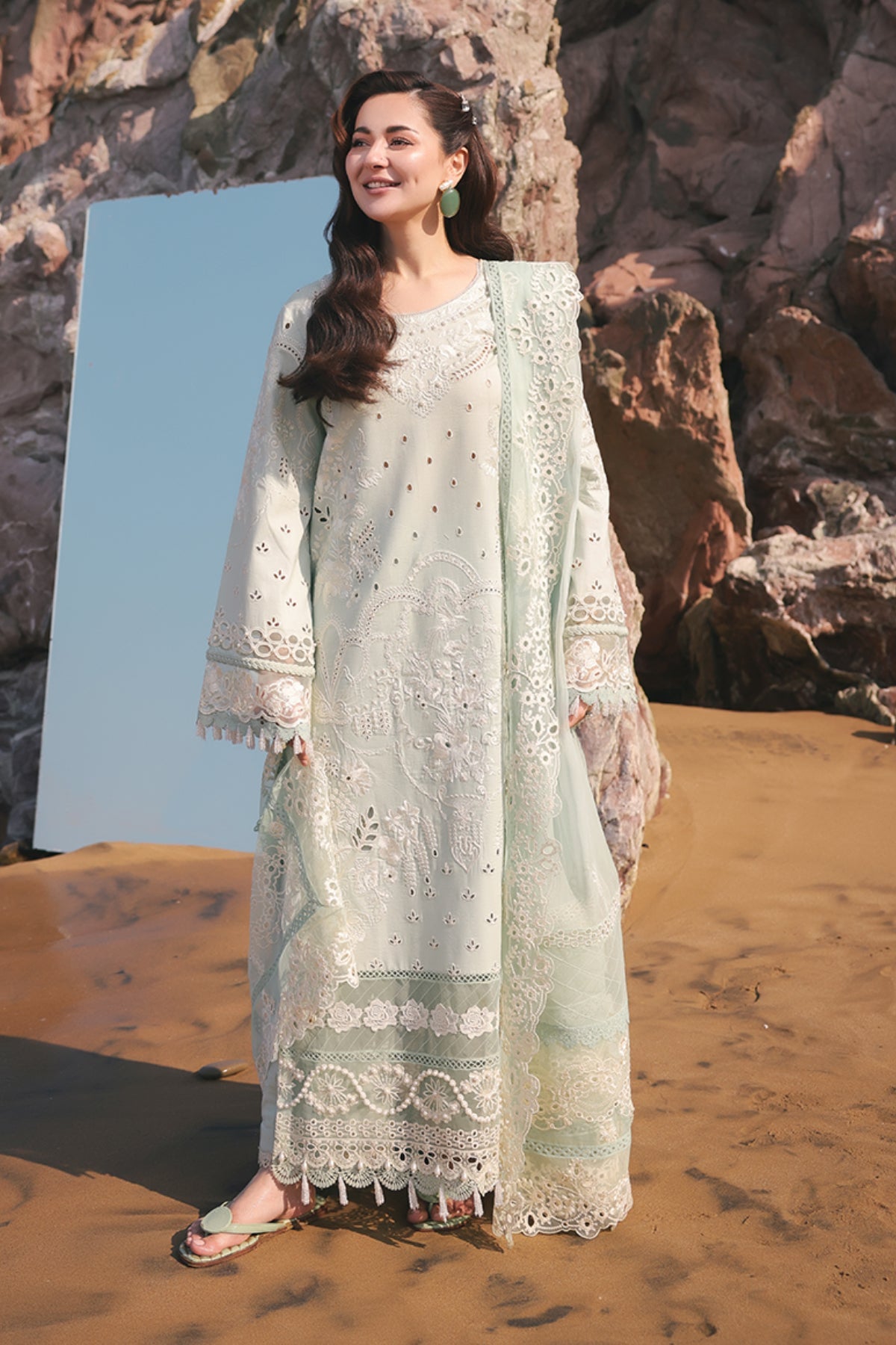 Imrozia Premium | Hania Luxury Lawn 25 | SL 80 Zimal by Imrozia Premium - Designer Dress - Type: Ladies Clothes - Available at Libayah - 100% Original