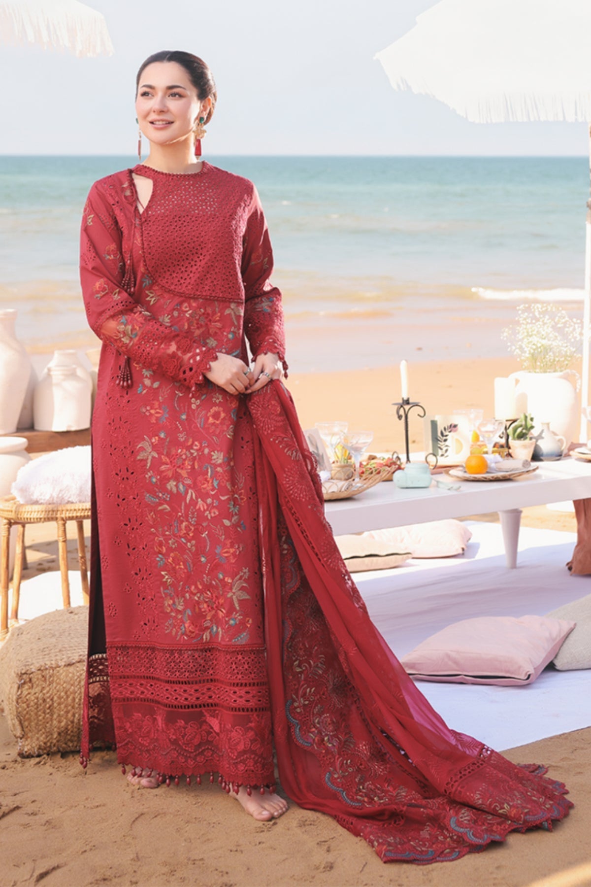 Imrozia Premium | Hania Luxury Lawn 25 | SL 82 Iswah by Imrozia Premium - Designer Dress - Type: Ladies Clothes - Available at Libayah - 100% Original