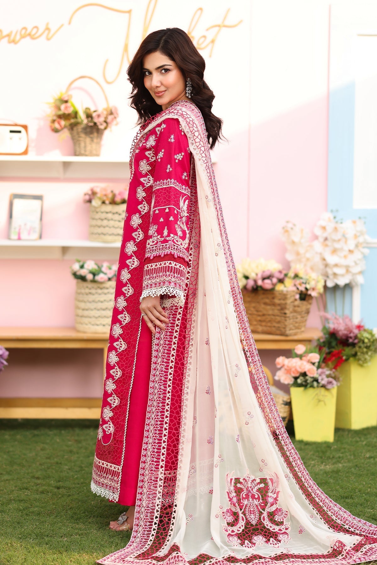 Imrozia Premium | Hayam Luxury Lawn 25 | SL 90 BASMA by Imrozia Premium - Designer Dress - Type: Ladies Clothes - Available at Libayah - 100% Original