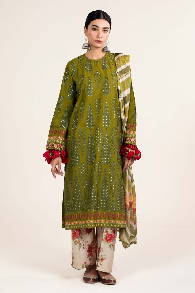 Zara Shahjahan | Stitched Lawn 24 | SL-AINA-8B by Zara Shahjahan - Designer Dress - Type: Ladies Clothes - Available at Libayah - 100% Original