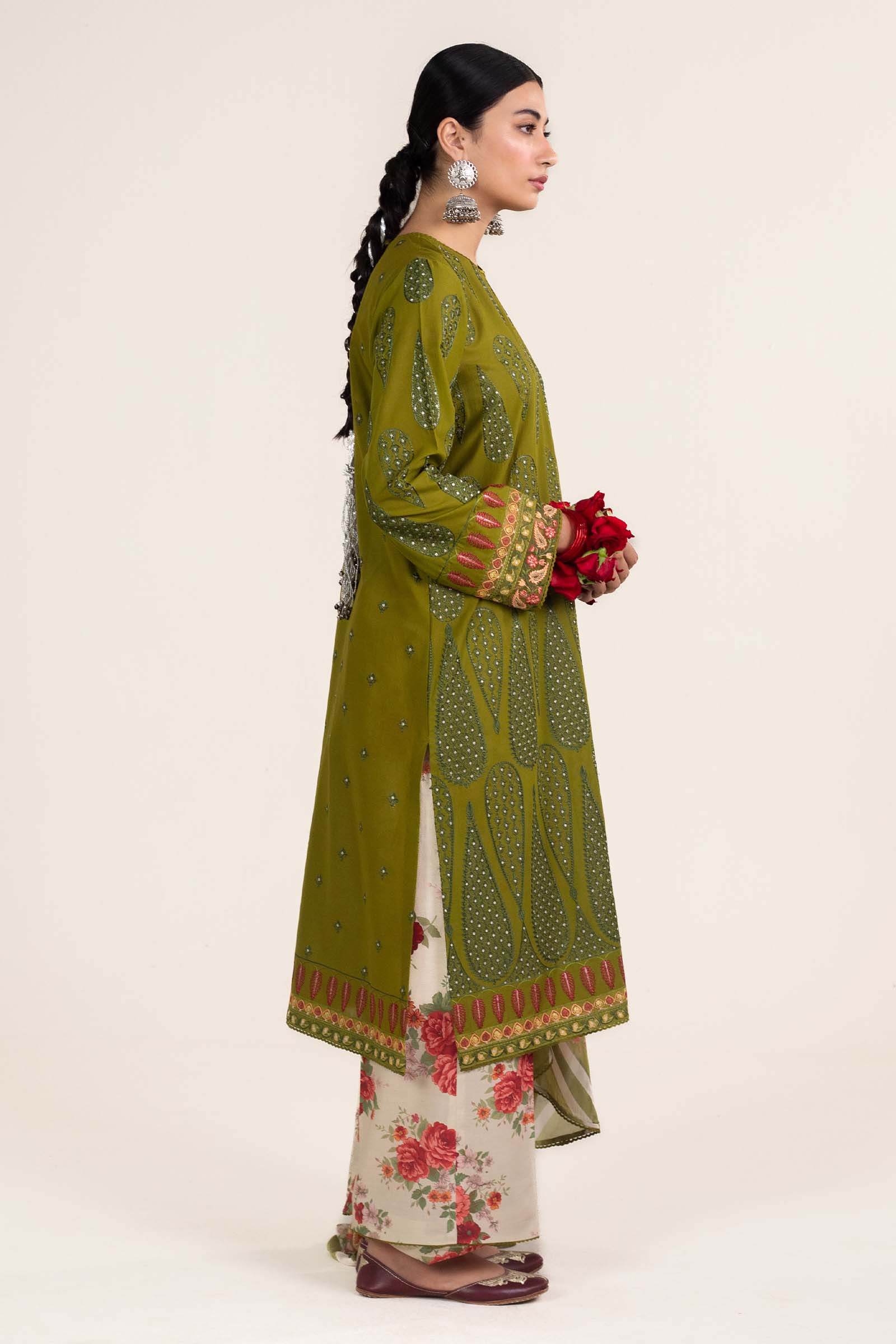 Zara Shahjahan | Stitched Lawn 24 | SL-AINA-8B by Zara Shahjahan - Designer Dress - Type: Ladies Clothes - Available at Libayah - 100% Original