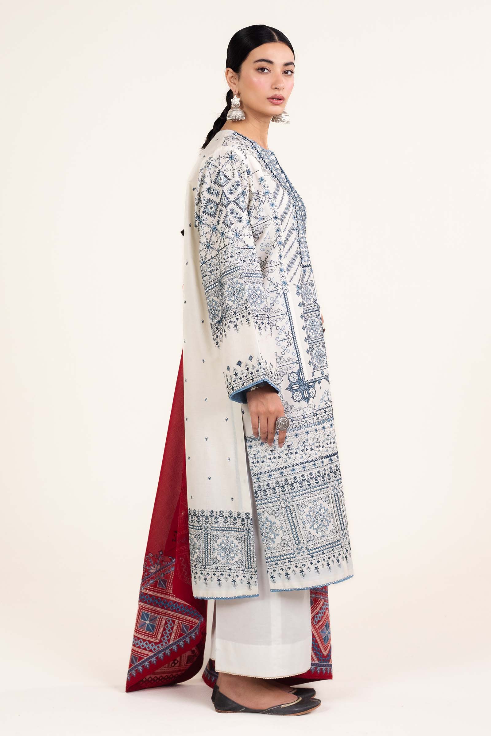Zara Shahjahan | Stitched Lawn 24 | SL-DIYA-2A by Zara Shahjahan - Designer Dress - Type: Ladies Clothes - Available at Libayah - 100% Original