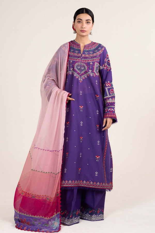 Zara Shahjahan | Stitched Lawn 24 | SL-LAMIA-7B by Zara Shahjahan - Designer Dress - Type: Ladies Clothes - Available at Libayah - 100% Original