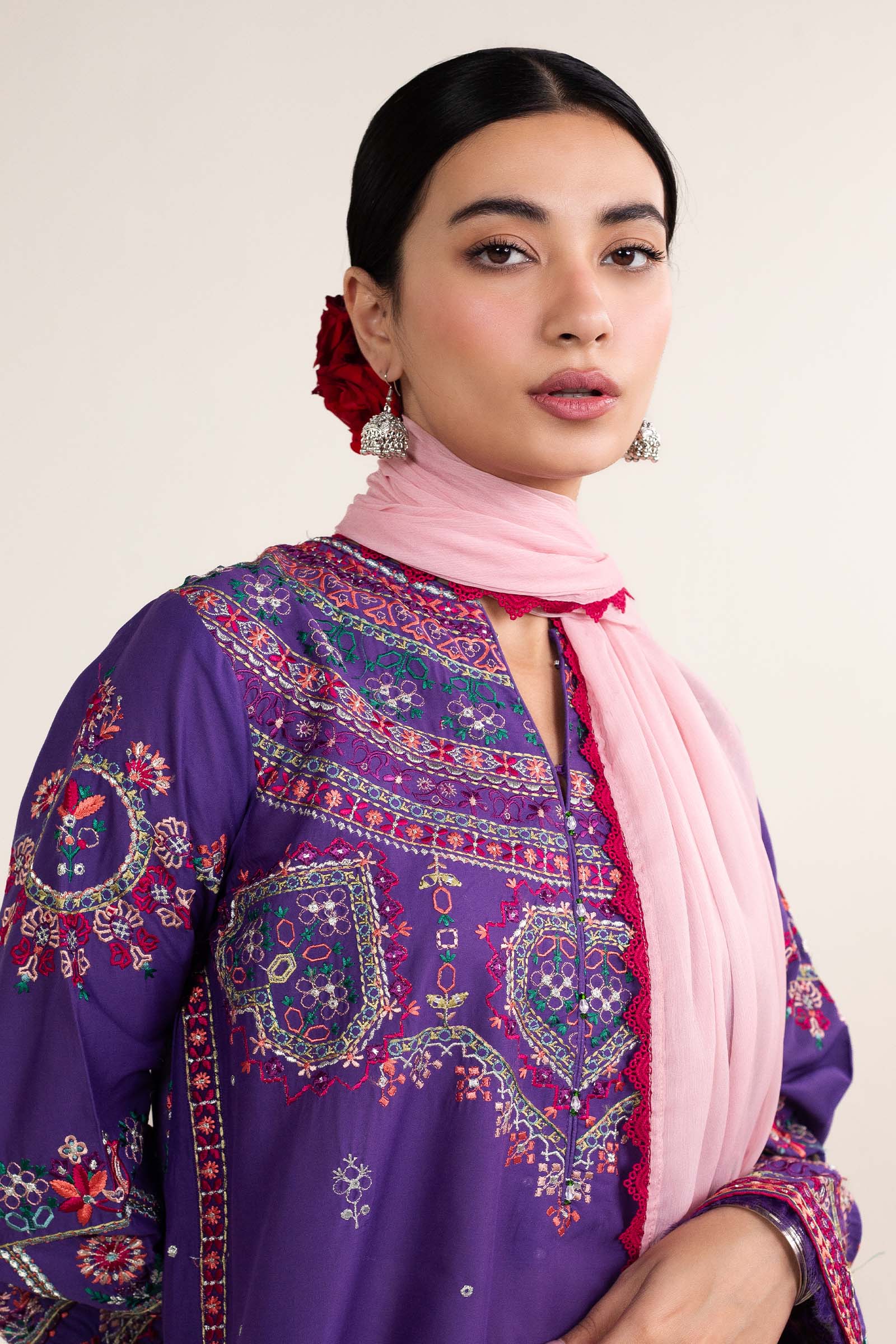 Zara Shahjahan | Stitched Lawn 24 | SL-LAMIA-7B by Zara Shahjahan - Designer Dress - Type: Ladies Clothes - Available at Libayah - 100% Original