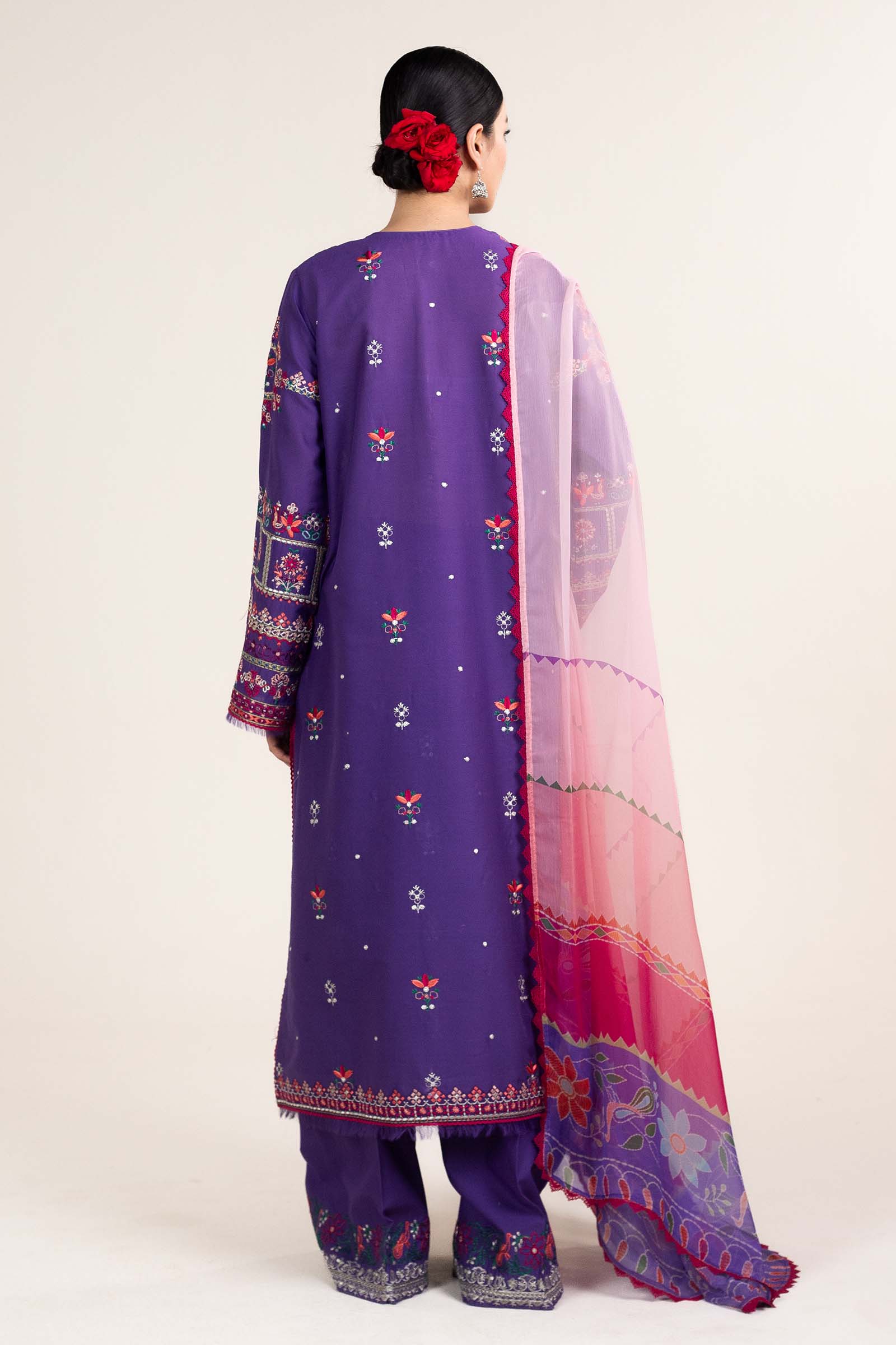 Zara Shahjahan | Stitched Lawn 24 | SL-LAMIA-7B by Zara Shahjahan - Designer Dress - Type: Ladies Clothes - Available at Libayah - 100% Original