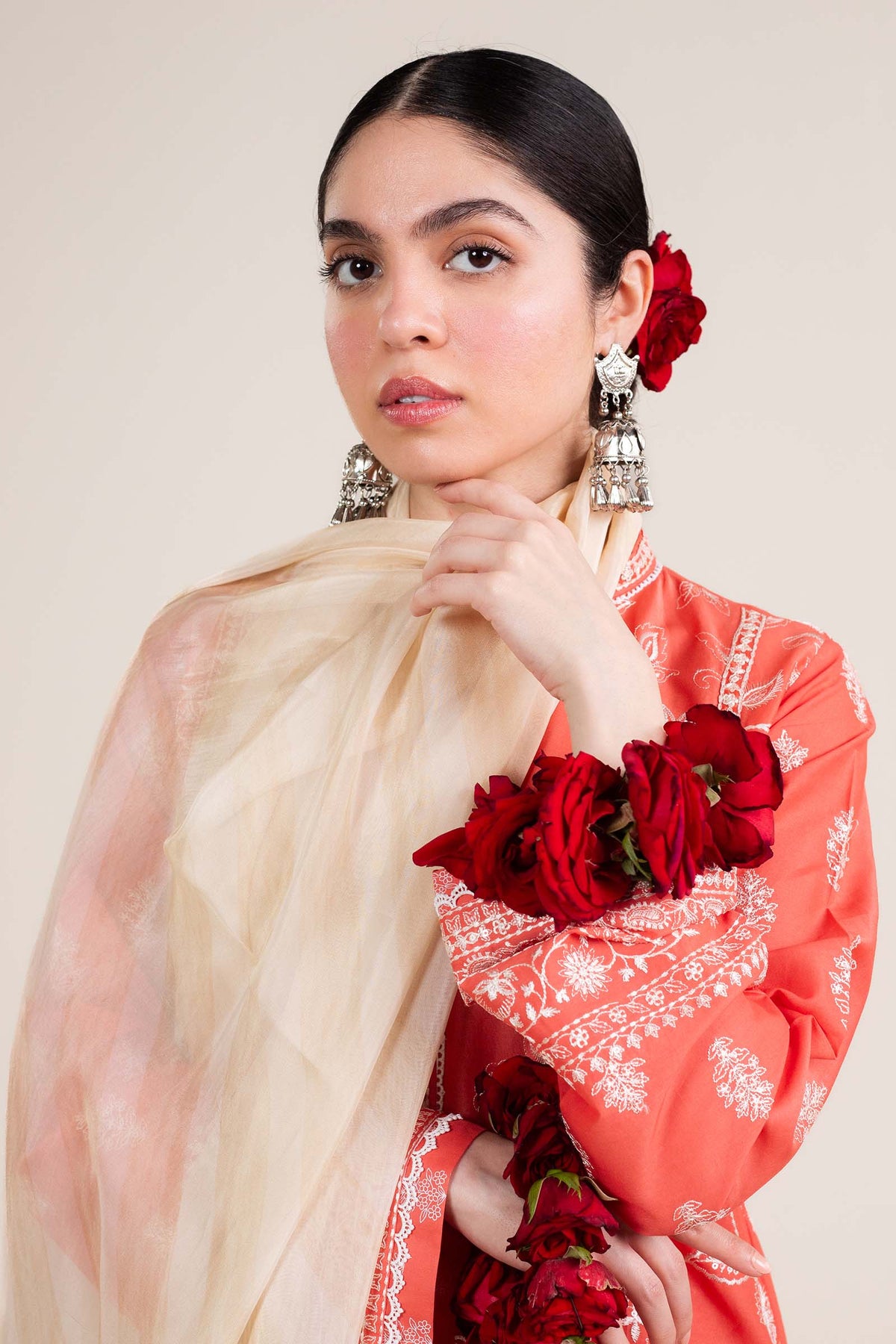 Zara Shahjahan | Stitched Lawn 24 | SL-MAHI-1A by Zara Shahjahan - Designer Dress - Type: Ladies Clothes - Available at Libayah - 100% Original