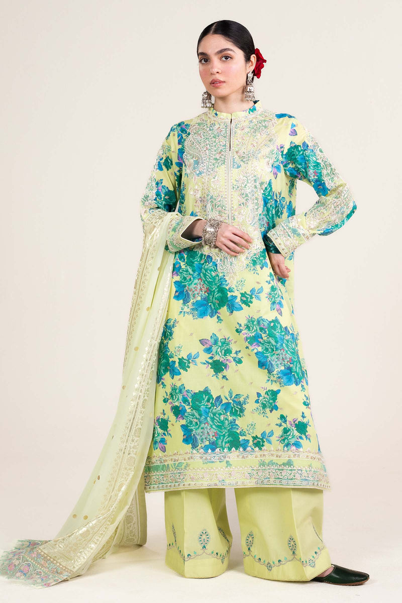 Zara Shahjahan | Stitched Lawn 24 | SL-PHOOL KARI-13A by Zara Shahjahan - Designer Dress - Type: Ladies Clothes - Available at Libayah - 100% Original