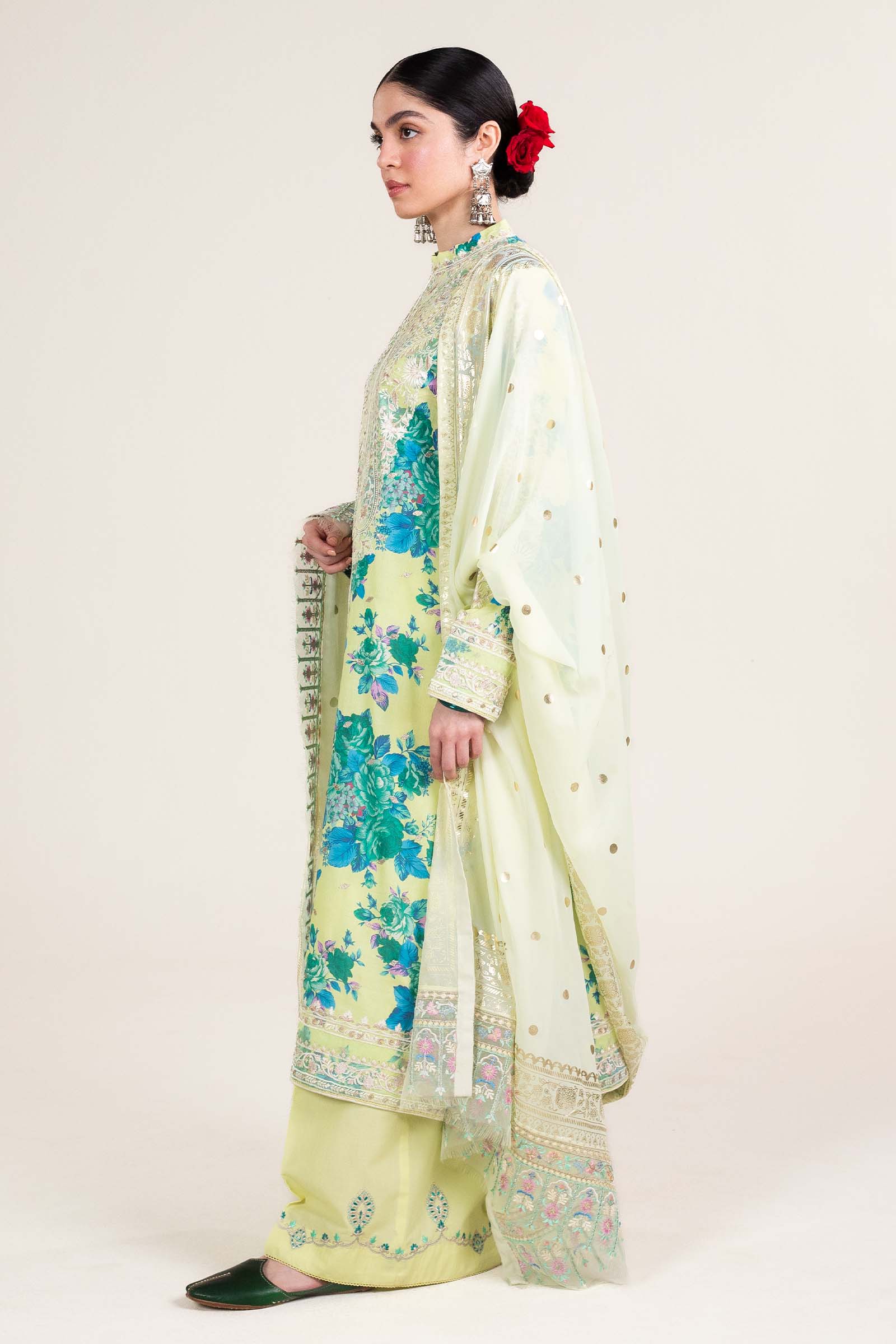Zara Shahjahan | Stitched Lawn 24 | SL-PHOOL KARI-13A by Zara Shahjahan - Designer Dress - Type: Ladies Clothes - Available at Libayah - 100% Original
