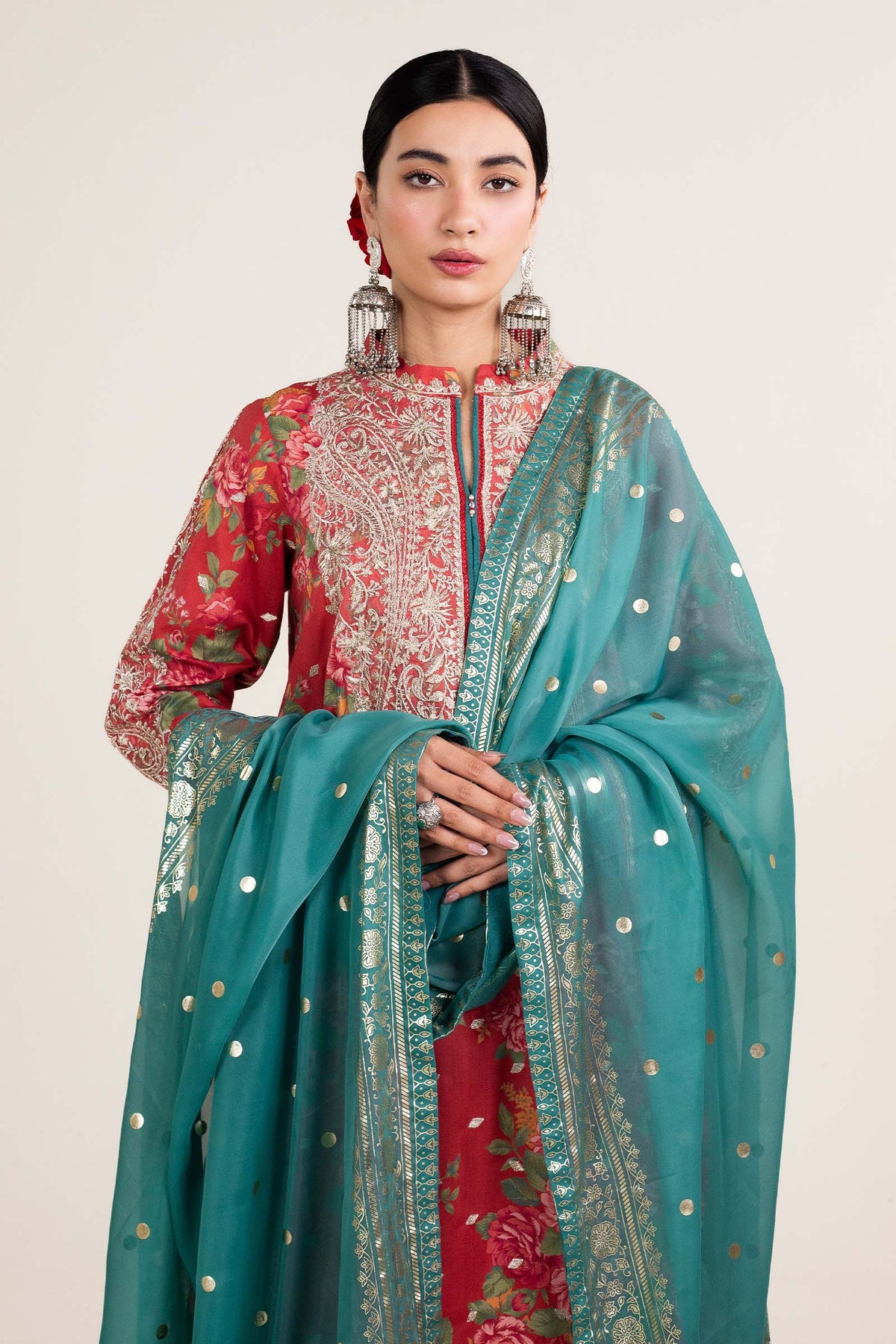 Zara Shahjahan | Stitched Lawn 24 | SL-PHOOL KARI-13B by Zara Shahjahan - Designer Dress - Type: Ladies Clothes - Available at Libayah - 100% Original