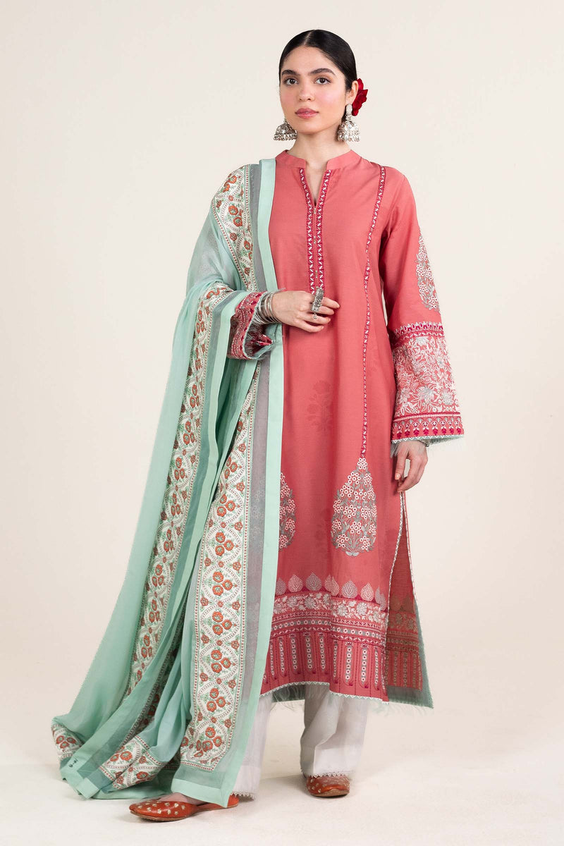 Zara Shahjahan | Stitched Lawn 24 | SL-SANDAL-10B by Zara Shahjahan - Designer Dress - Type: Ladies Clothes - Available at Libayah - 100% Original