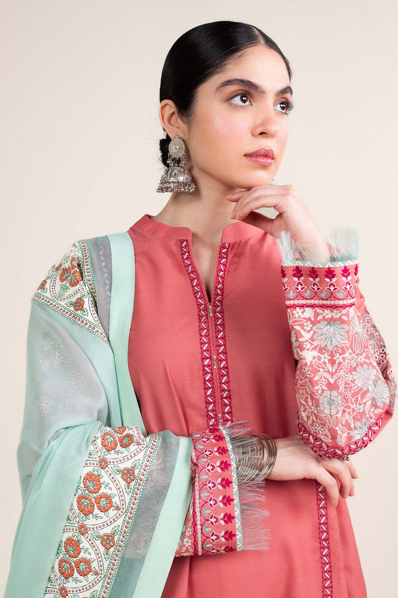 Zara Shahjahan | Stitched Lawn 24 | SL-SANDAL-10B by Zara Shahjahan - Designer Dress - Type: Ladies Clothes - Available at Libayah - 100% Original